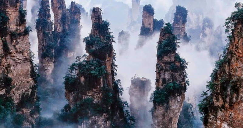 The Tianzi Mountains, China