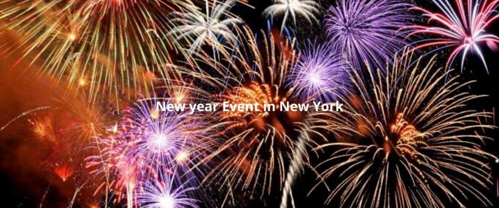 New year fireworks event in New york